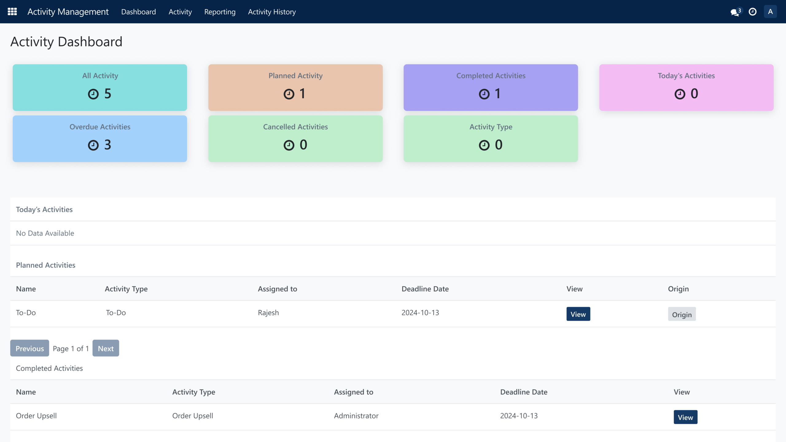 SAS Odoo Activity